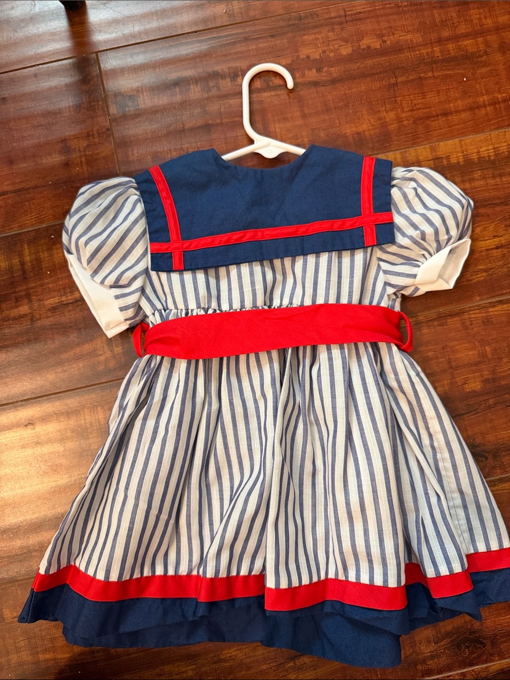 Youngland Navy, Red and White Striped Sailor Dress